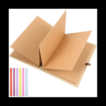 Álbum de papel Kraft estilo acordeón Vintage, álbum de recortes artesanal, artesanía, día, aniversario de boda