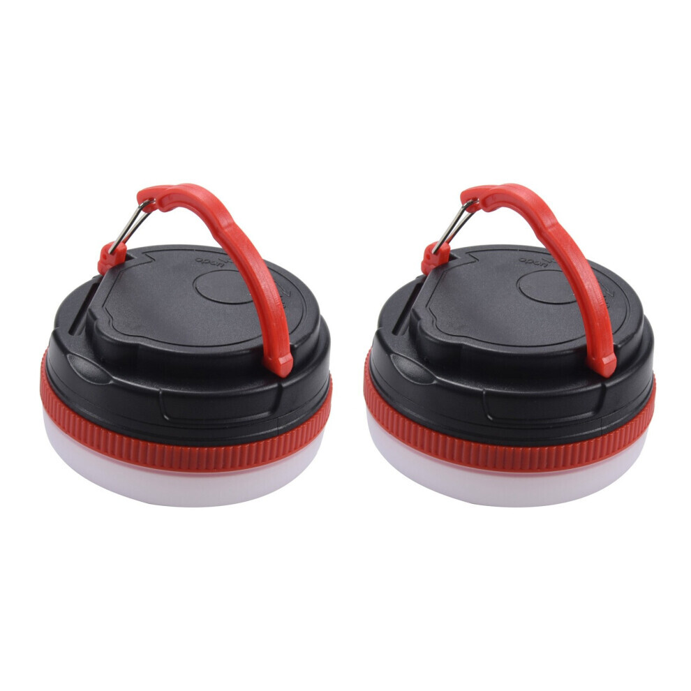 Lanterne LED étanche Portable pour Camping, 2 pièces, lampe étanche pour tente, randonnée en plein air, pêche, veilleuse