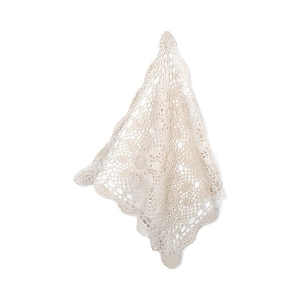 Tablecloths Crochet Square Table Cover Christmas Lace Table Covering Doilies for Furniture DÃ©Cor Beige Color 15.7Inch-image-OPC-PG79W2J-NEW