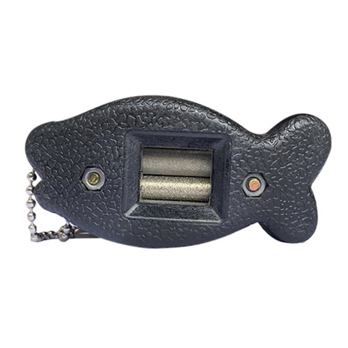 Ice Skating Edge Blade Sharpener Double Sided Diamond Hand Knife Ice Skate Sharpening Tool with Keychain