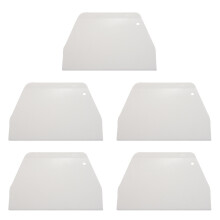 5 kpl 19 cm x 12,5 cm litteä valkoinen muovikakun koristelu taikinataikinakaavintyökalu