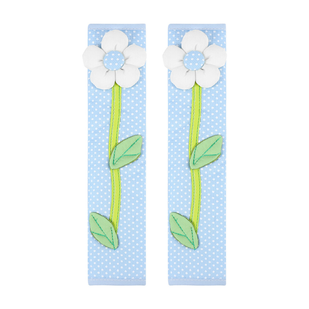 Couvercle de poignée de porte/réfrigérateur, 2 pièces, fleur pastorale à pois, gants de poignée de porte de réfrigérateur,