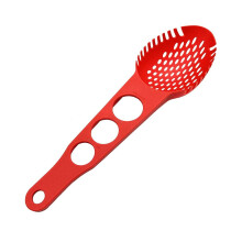 Nylon Spaghetti Server Antiaanbakpasta Vork Gleuflepel Voedselzeef met Spaghetti Meetinstrument Zeef