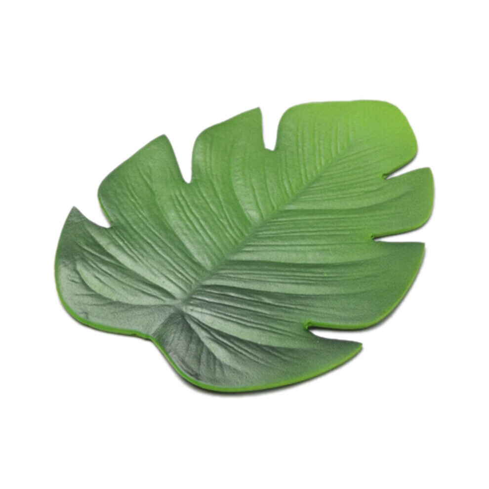 6 pièces feuilles de palmier artificielles tropicales EVA sous-verres tasse bol tapis café thé tasse tapis boisson sous-verres