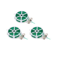 Fil de jardinage 3X avec fil vert de jardinage, usage domestique, bureau (20M, vert)