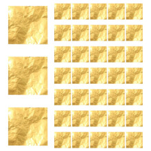 100 Uds cuadrado caramelo Chocolate Lolly papel aluminio papel dorado
