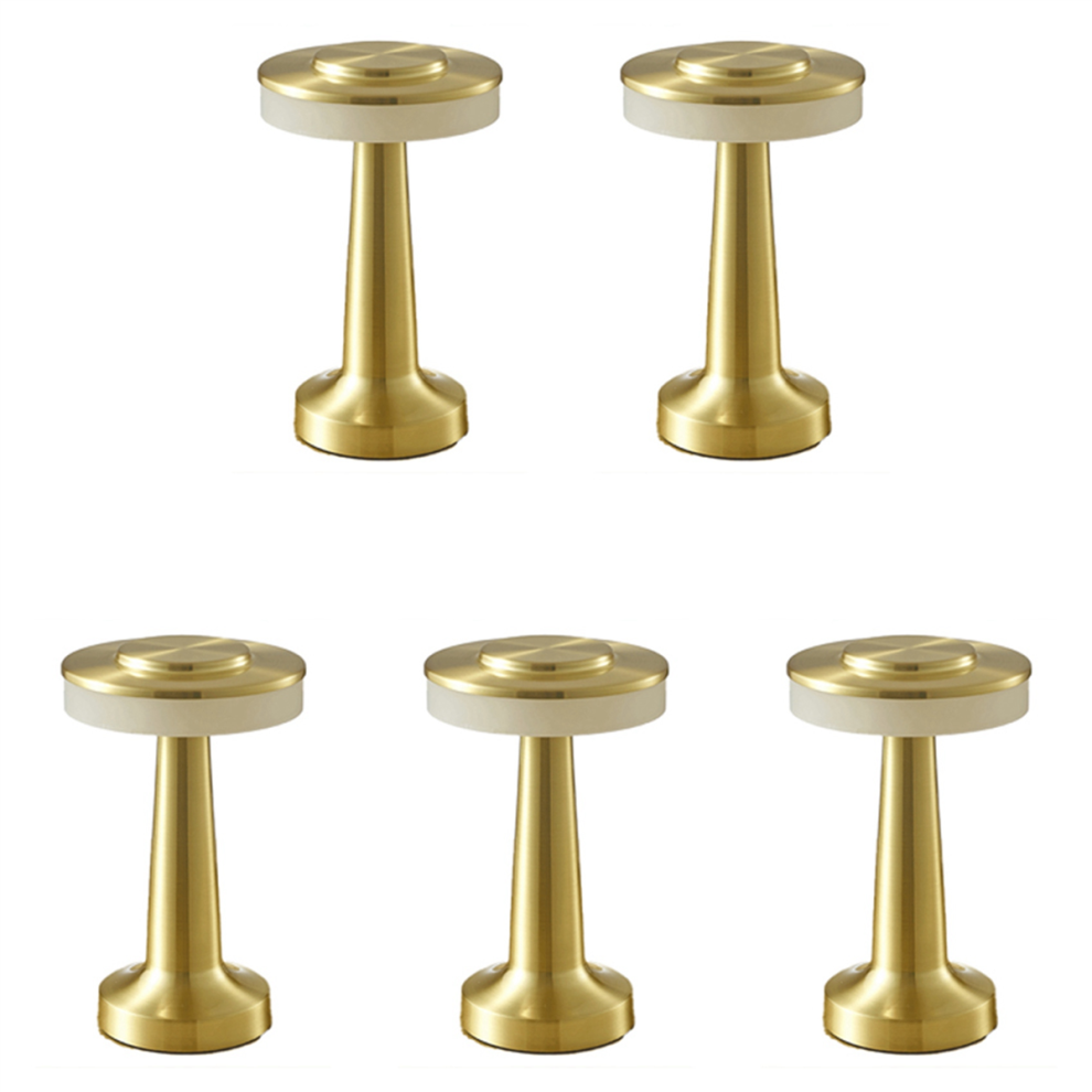 5X Touch LED lampe de Table Rechargeable Table à manger hôtel Bar lampe de Table extérieure petite lampe de nuit or