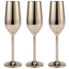 6 stks/set Onbreekbaar Champagne Glazen Geborsteld Goud Bruiloft Roosteren Champagne Drinkbeker Party Huwelijk