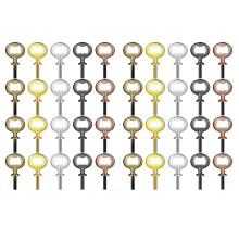40 Stück Metall-Flaschenöffner-Rohlinge, Edelstahl-Flaschenöffner-Einsätze, Kit mit Gewinde, Bieröffner-Hardware,