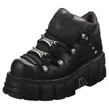 New Rock M106n-s6 Unisex Platform Shoes in Black - 4 UK