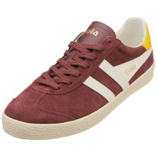 (7) Gola Medallist Mens Fashion Trainers in Burgundy