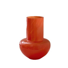 (Orange, One size) Hot Sale Hydroponic Vase, Glass Peach Heart Shaped Planter Vase Transparent Plant Container