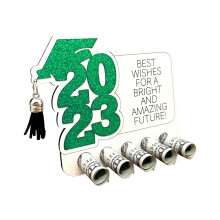 (Green, One size) 2025 New Graduation Gift Money Holder, Creative Converting Congrats Card Holder, Graduation Money Holders Tiered Money Cake Card Discount 40%