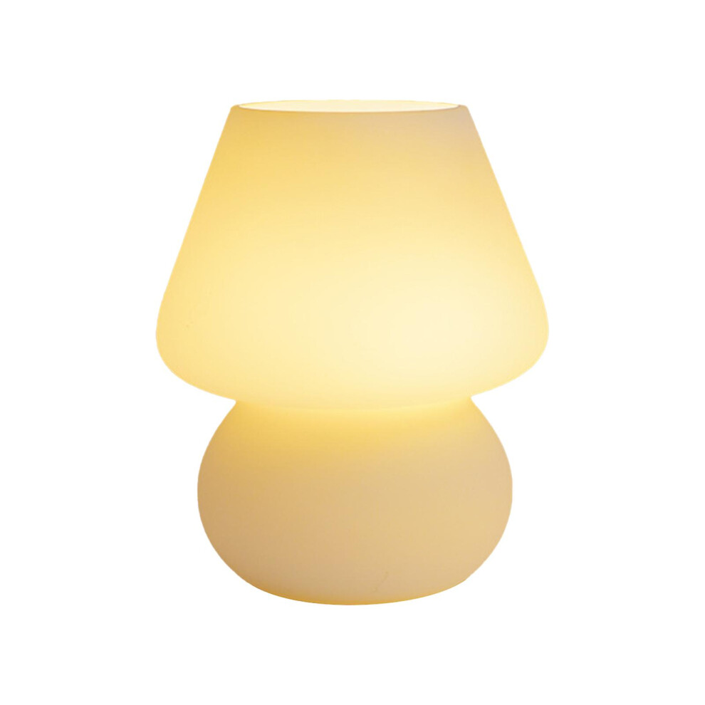 (beige, One size) 2025 New Hot  Mushroom Lamp Suit For Bedroom Home Decor Glass Night Light Cute Shape Vintage 3 Colors Women Baby Kids Gifts-image-OPC-PG7B52R-NEW
