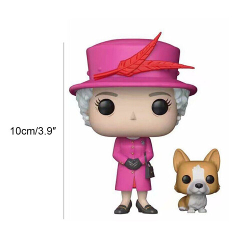 Funko FUNKO！POP-Queen Elizabeth Figur II mit Corgi-Hund, exklusive Statue 2