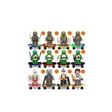 (12 Stück) 12/4 Stück Teenage Mutant Ninja Turtles passend für Le-Go-Minifiguren, Action-Figur, Spielzeug, Geschenk