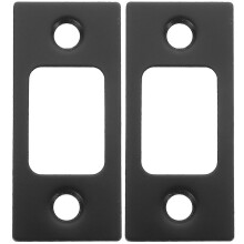 (As show, One size) 2pcs Deadbolt Strike Plate Hole Filler Door Reinforcement Plate Accessory