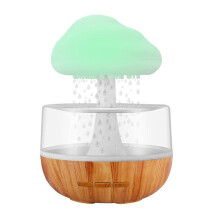 USB Rechargeable Mushroom Rain Cloud Humidifier 7 LED Light Droplets