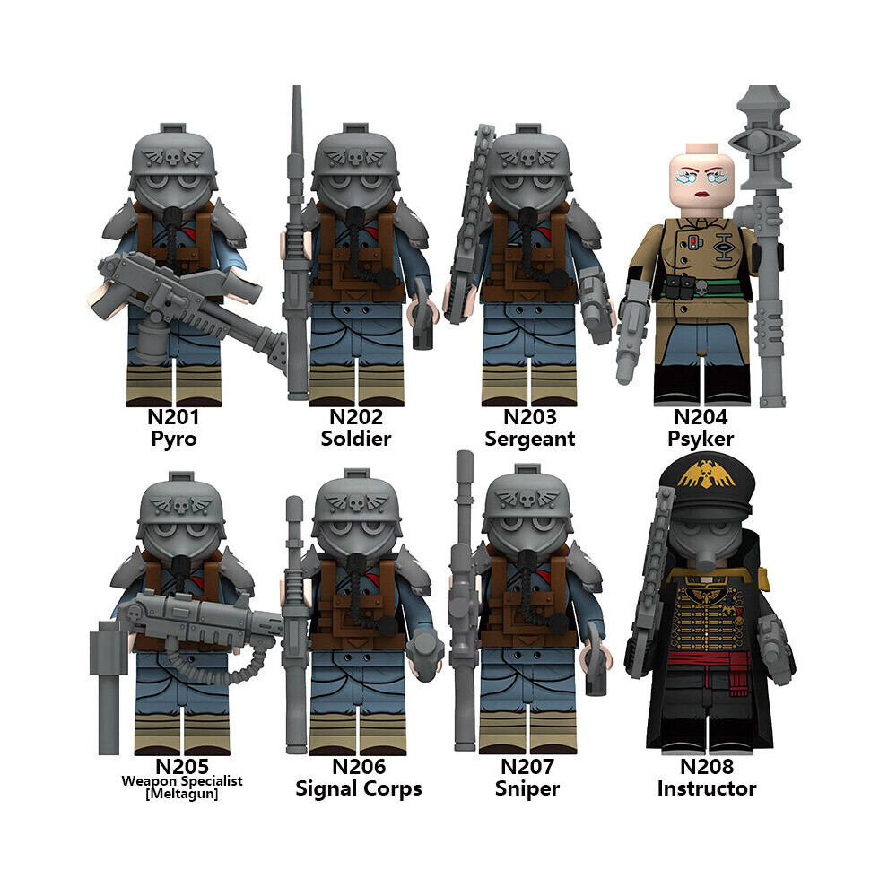 8 StüCk Warhammer Todeskorps Des Krieges Minifiguren Block Spielzeug Passend FüR Lego-image