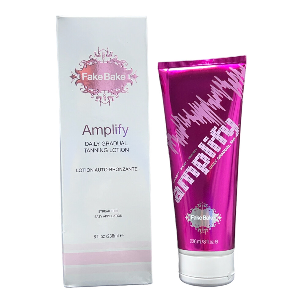 Fake Bake Amplify Daily Gradual Tan Lotion Self Tanner 8 Oz
