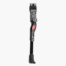 (As show, One size) Black Bike Kickstands. Adjustable Kickstand Aluminum Alloy MTB Bike Stand with Non-slip Rubber Foot Universal Sidestand Kickstand for Mountain Bike. R