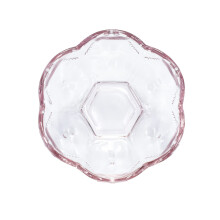 CHOOLD Vintage Romanttinen Lasi Sakura Muotoinen Sydämen kohokuvioitu Jälkiruokakulho Jäätelökuho Astia Kulho Trifle Kulho salaattikulho 8oz
