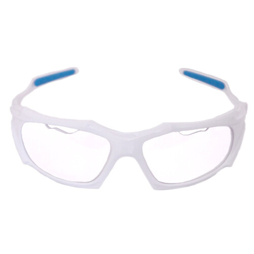Python Full Framed (Clear Lense/White Frame) Racquetball Eye Protectio