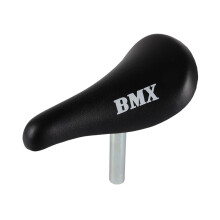 12-Zoll-BMX-Kinderfahrradsattel mit 22,2-mm-Pfosten, verschiedene Farben (schwarz)