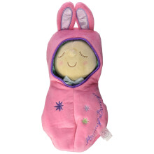 Manhattan Toy Snuggle Pod Hunny Bunny erste Babypuppe mit gemtlichem Schlafsack fr Kinder ab 6 Monaten