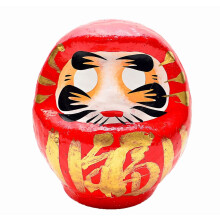 Daruma Doll Paper-Mache 3.75"" Tall