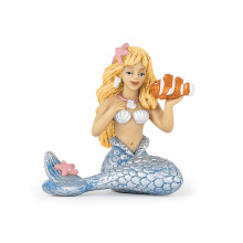 Estatueta Sereia Prateada - PAPO - O MUNDO ENCANTADO - Para Criança