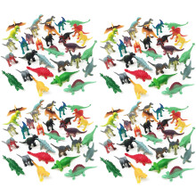Boley 150 Pack Miniature Dinosaur Toy Set - Colorful Mini Plastic Dino