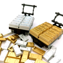 sprite world Placcatura Lingotti d'oro Lingotti d'argento Blocchi di mattoni Giocattolo Tesoro S