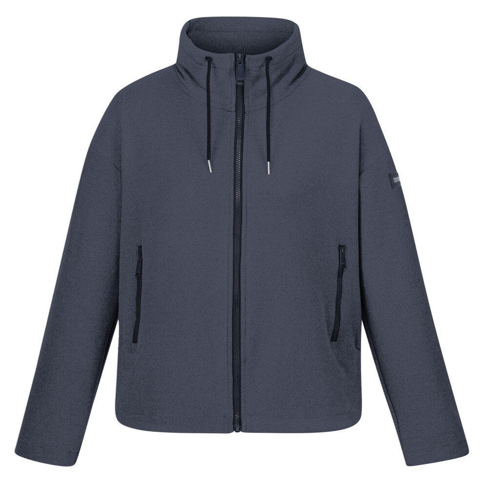 (18 UK, Navy) Regatta Womens/Ladies Ashlynn Knitted Fleece Jacket