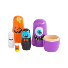 Halloween karakter fszkelo babk 1 kszlet 5 darab szettenknt nagy Halloween -djdekorci s ajndk nosztalgikus jtkok fa kszlet