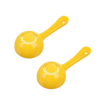 2pcs Yellow Rice Paddle Scoop Mold For Rice Ball Making Non-stick Sushi Mold Rice Ball Scooper Rice Spatula Sushi Making Kitchen Gadge for Home Kitch