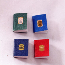 (A set) Miniature Furniture Toy Dolls House DIY Decoration Accessories Mini Classical Color Book