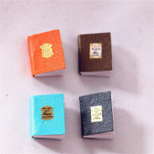 (B set) Miniature Furniture Toy Dolls House DIY Decoration Accessories Mini Classical Color Book