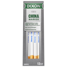 Dixon Phano China Marker, wei?, 12er-Box