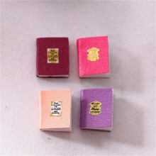 (C set) Miniature Furniture Toy Dolls House DIY Decoration Accessories Mini Classical Color Book