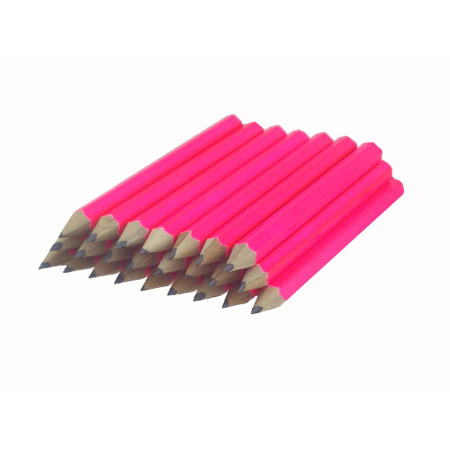 ezpencils - Νεον Ροζ Μολύβια Γκολφ (1/2 μολύβι - Pew) Χαρακτηριστικά χωρίς Γόμα - 48 τεμ