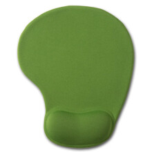 Office Mousepad med gelhandelsstd - Ergonomisk spel Desktop Mouse Pad Wrist Rest - Design Gamepad Mat Rubber Base for Laptop Computer (05Green)