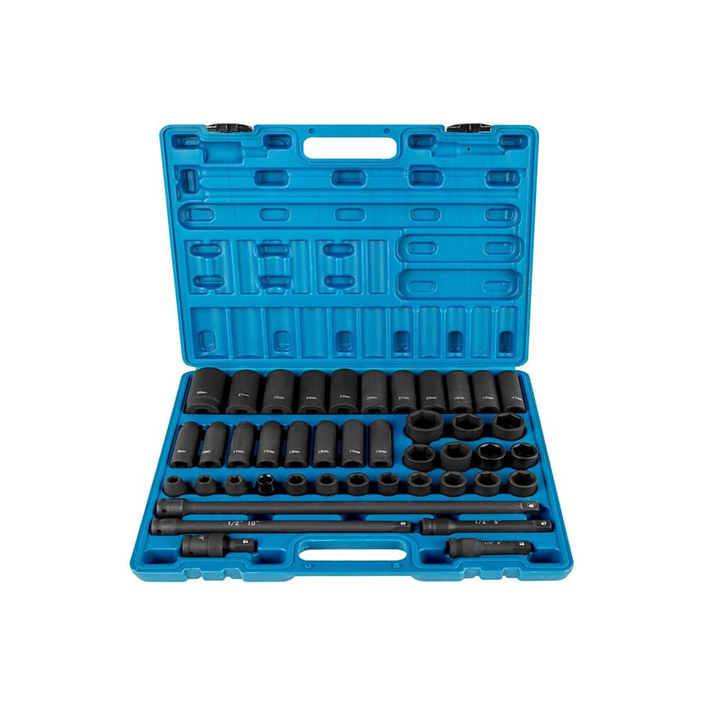 Vevor Cjtt43pc12inzj001v0 0.5 In. Impact Socket Set, 43 Piece