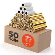 MUNBYN Thermal Receipt Paper 3 1/8 x 19.6ft  50 Rolls Receipt Paper Work for Star Micronics TSP100 TSP143 Epson 80mm Receipt Printer Square POS Regist