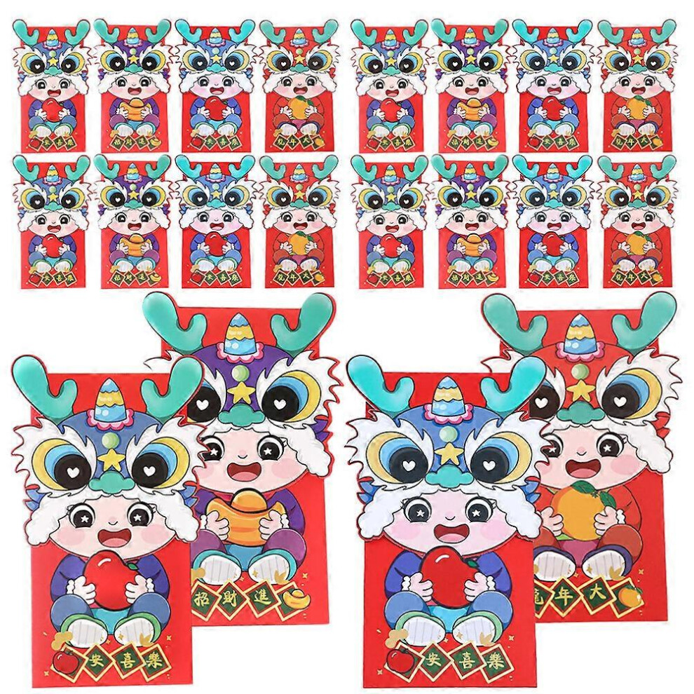 Kricely Red (As Show, One Size) 20Pcs Envelope Year Envelopes Chinese Style Lucky Money Envelopes Cash Envelopes