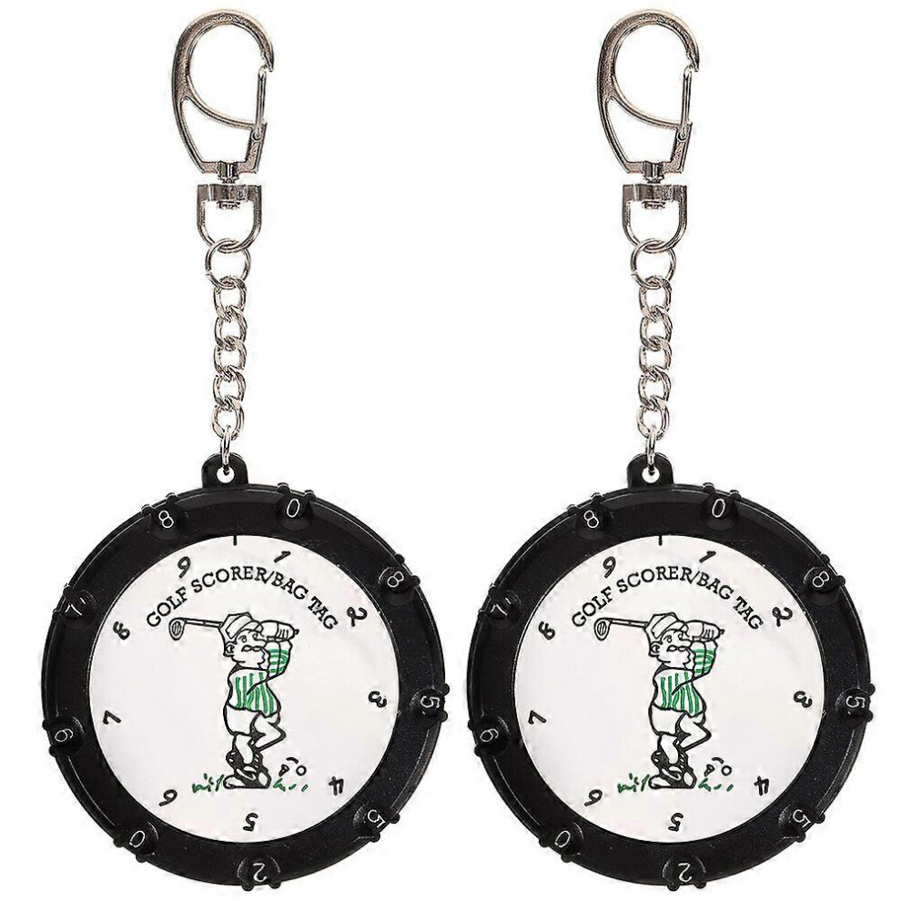 (As show, One size) 2Pcs Handheld Golfing Score Counter Round Counting Score Tool Golfing Counter for Golfing Use-image-OPC-PG7D5Q5-NEW