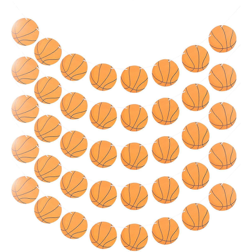 Kricely (As Show, One Size) 5Pcs Birthday Banner Adorable Basketball Birthday Decoration Birthday Party Supply For Decor
