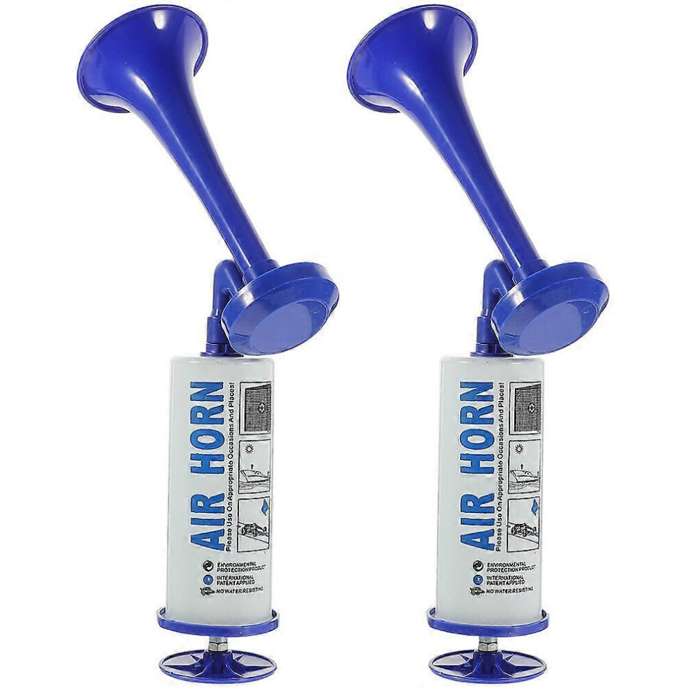 Kricely (As Show, One Size) 2Pcs Match Air Horns Hand Push Pump Air Horns Sports Air Horns Party Prop