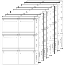 Pagine tascabili per monete - 6 tasche Inserti tascabili per monete standard a 9 fori Coll
