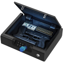 Gun BillConch Gun Gun Biometric Safe for Pistolas de 3 vias desbloquear a tecla de pino digital de impress   o digital